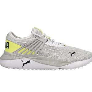 Puma Gray and Yellow Men's Sneakers
